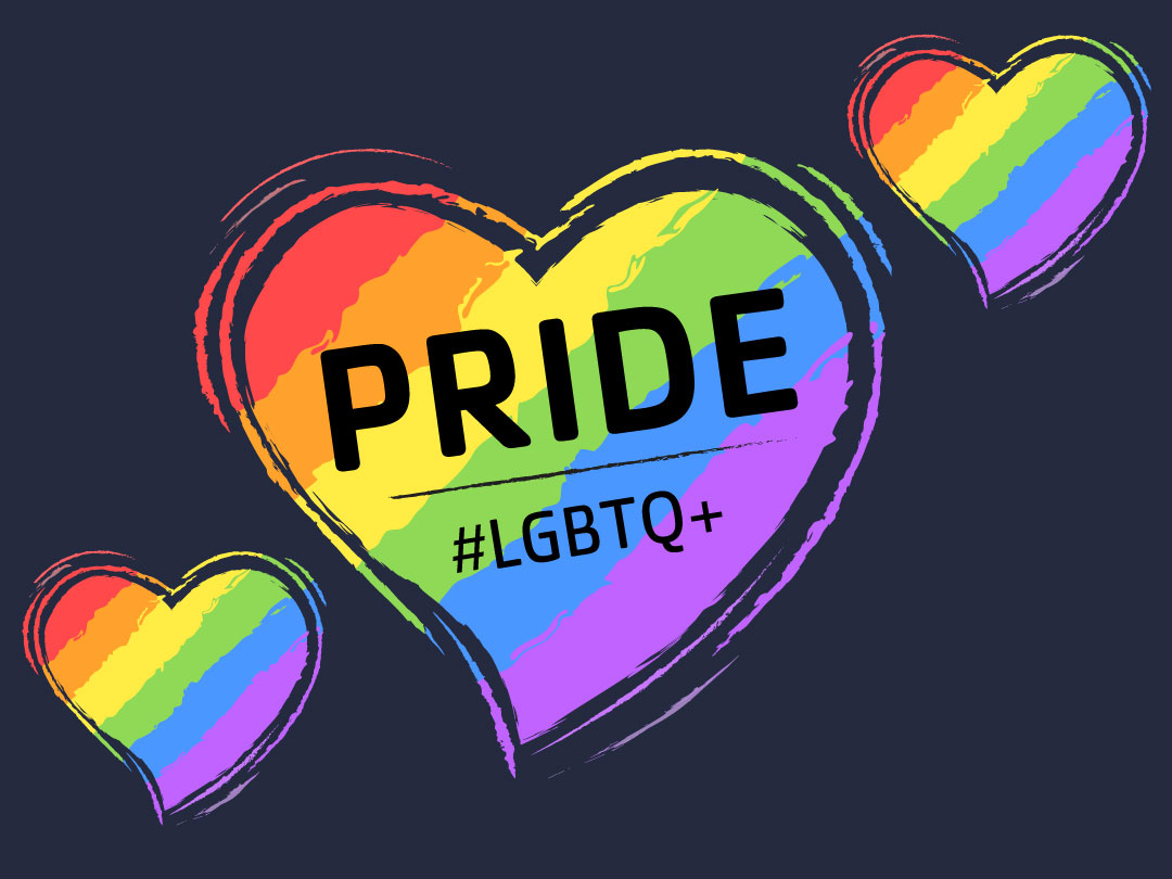 pride month logo. 