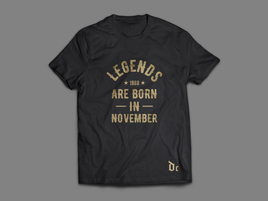 Legends Are Born T-Shirt